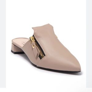 Agl Attilio Giusti Leombruni Leather
Zip Trim Mule In Taupe Leather women 36 US6